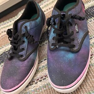 Vans Cosmic Print Sneakers - Black, Blue, Purple